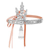 Women's Retro Solid Color Cloth Zinc alloy Inlay Rhinestones Hair Band