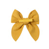 sweet solid color polyester bow knot hair clip