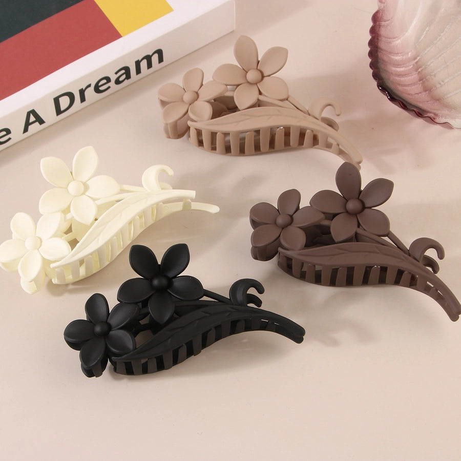 Women's Simple Style Classic Style Flower Plastic Resin Stoving Varnish Hair Claws