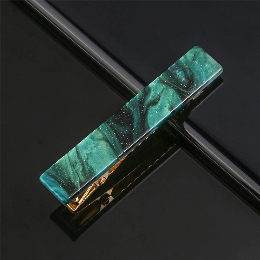 fashion marble acetic acid sheets metal hair clip 1 piece