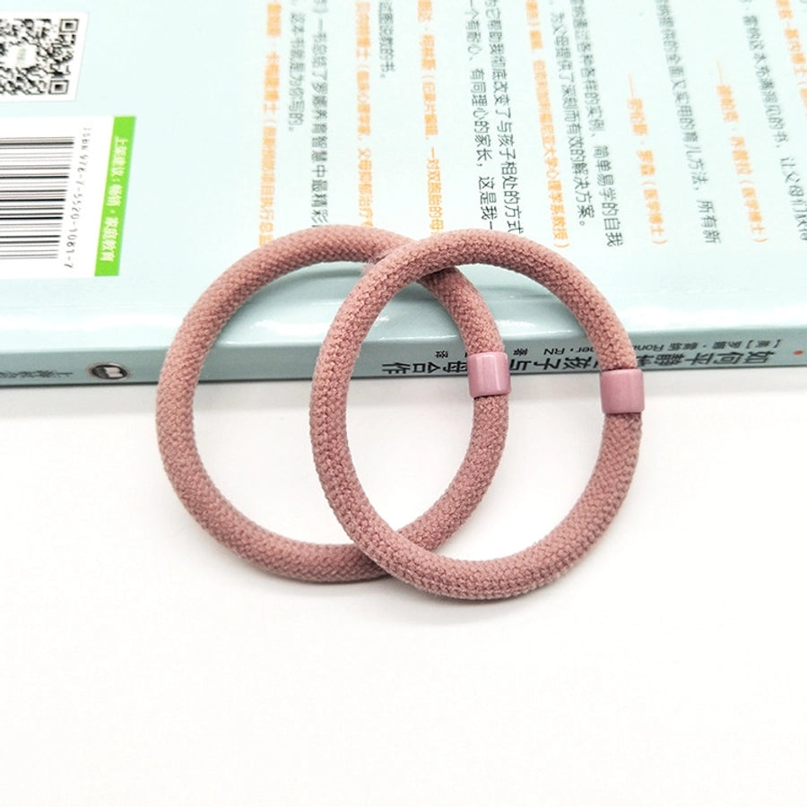 fashion solid color cloth hair tie