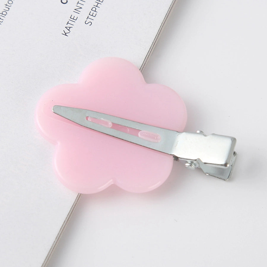 fashion ditsy floral arylic stoving varnish hair clip 1 piece