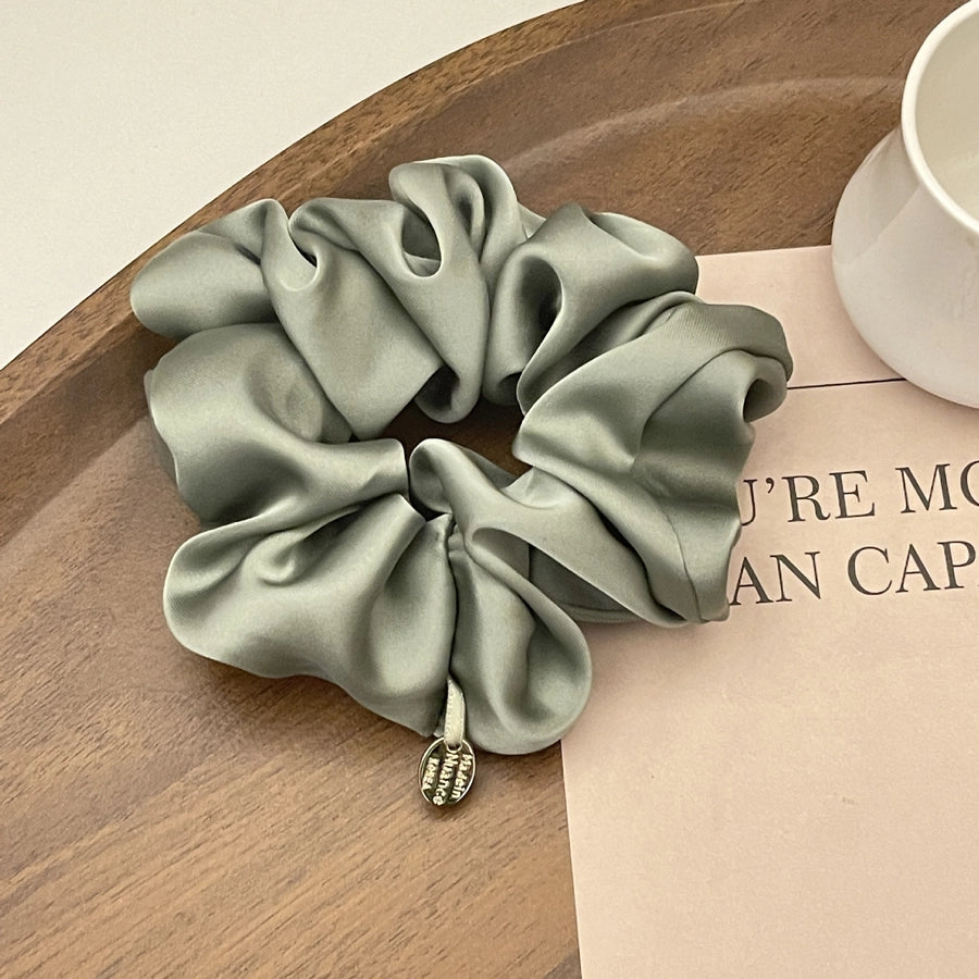 High-grade high-quality satin large intestine hair ring temperament fat intestine ring Korean style hair rope simple head rope women's headdress