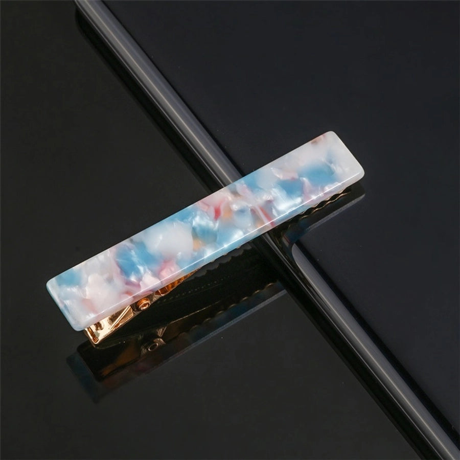 fashion marble acetic acid sheets metal hair clip 1 piece