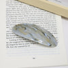 artistic color block leopard acetic acid sheets hair clip