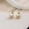 1 Pair Elegant Lady Geometric Heart Shape Plating Alloy Drop Earrings Ear Studs