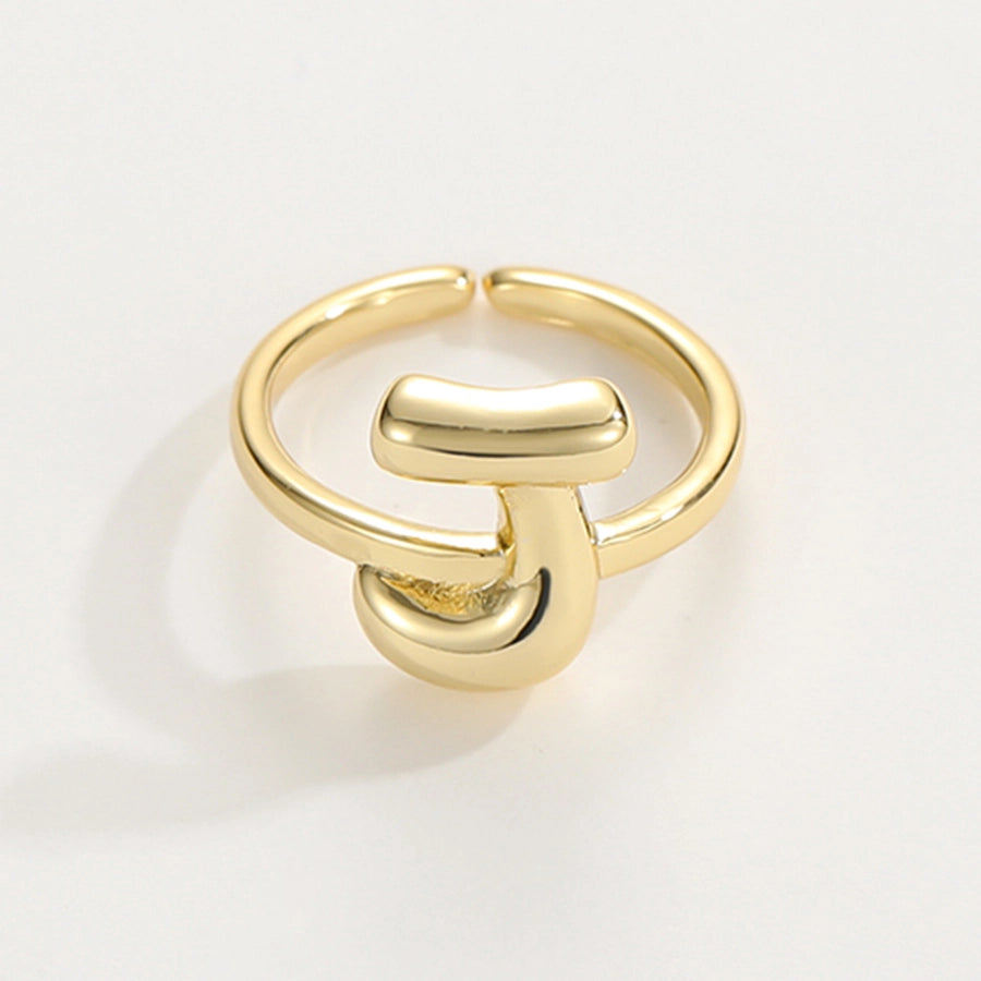 Copper Hollow Out Letter Copper Rings