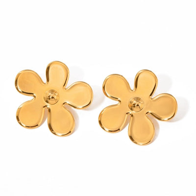 1 Pair Sweet Flower 304 Stainless Steel Ear Studs