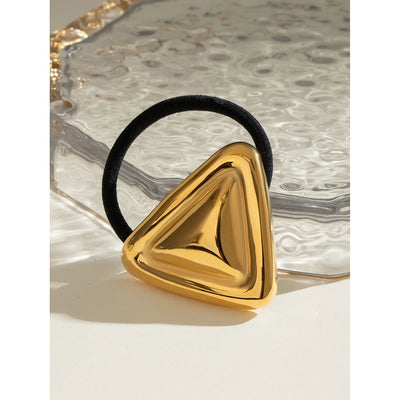 Women's IG Style Triangle 304 Stainless Steel Plating Hair Tie