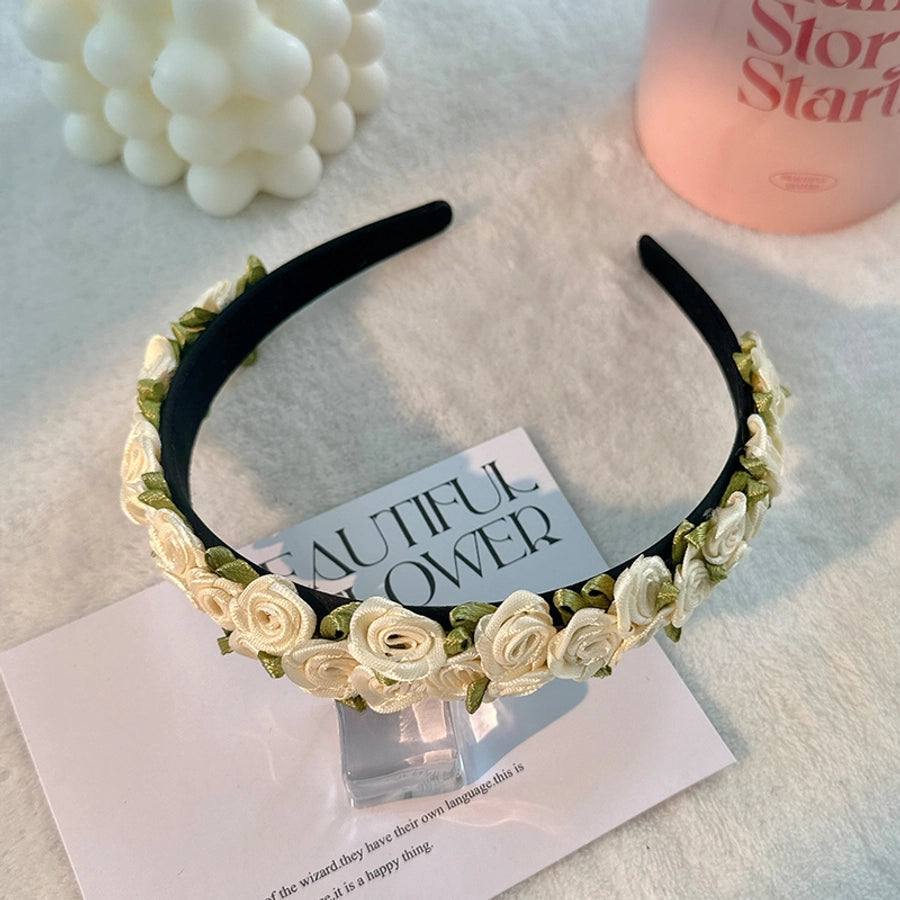 sweet flower cloth hair band
