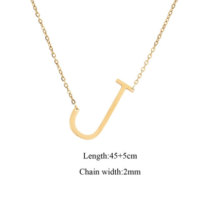 Jewelry Elegant Simple Style Classic Style Letter 201 Stainless Steel 304 Stainless Steel Pendant Necklace