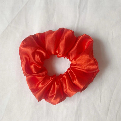simple style solid color cloth handmade hair tie
