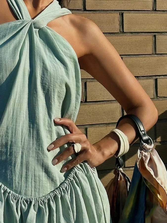 Drip glazed Brass 24K Gold Plated Inlay Leaves Water Droplets Zircon Open Rings