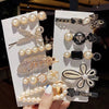 fashion classic barrettes simple inlay pearl bangs barrettes