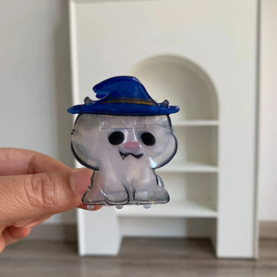 Halloween Little Ghost Acrylic Jaw Clip Niche Creative Design Small and Medium Hair Claw Shark Clip New Hair Accessories