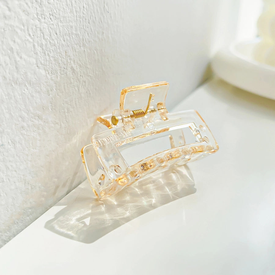 sweet solid color arylic hair claws 1 piece