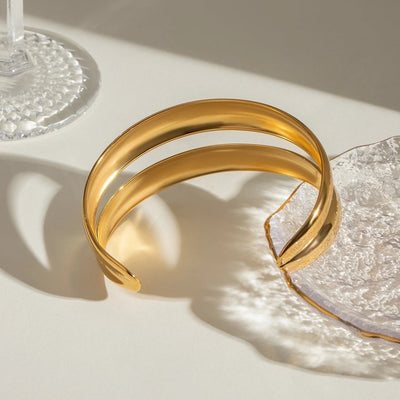 Simple Style Classic Style Geometric 304 Stainless Steel Bangle In Bulk