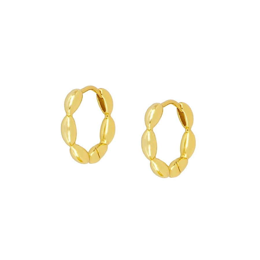 1 Pair Simple Style Geometric Star Inlay Copper Zircon Gold Plated Earrings Ear Studs