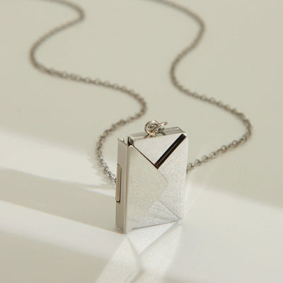 Jewelry IG Style Simple Style Commute I Love you envelope 304 Stainless Steel 18K Gold Plated Pendant Necklace