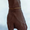 Vacation Simple Style Classic Style Solid Color 304 Stainless Steel 18K Gold Plated White Gold Plated Bracelets In Bulk