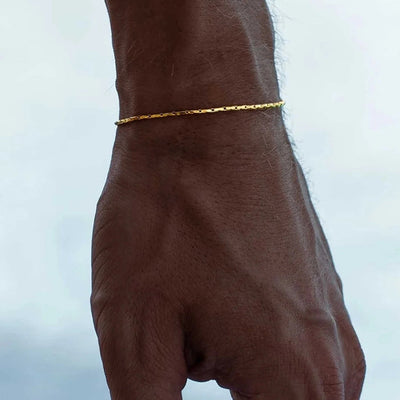 Vacation Simple Style Classic Style Solid Color 304 Stainless Steel 18K Gold Plated White Gold Plated Bracelets In Bulk