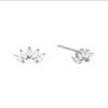 1 Pair IG Style Simple Style Geometric Inlay Copper Zircon Gold Plated Earrings