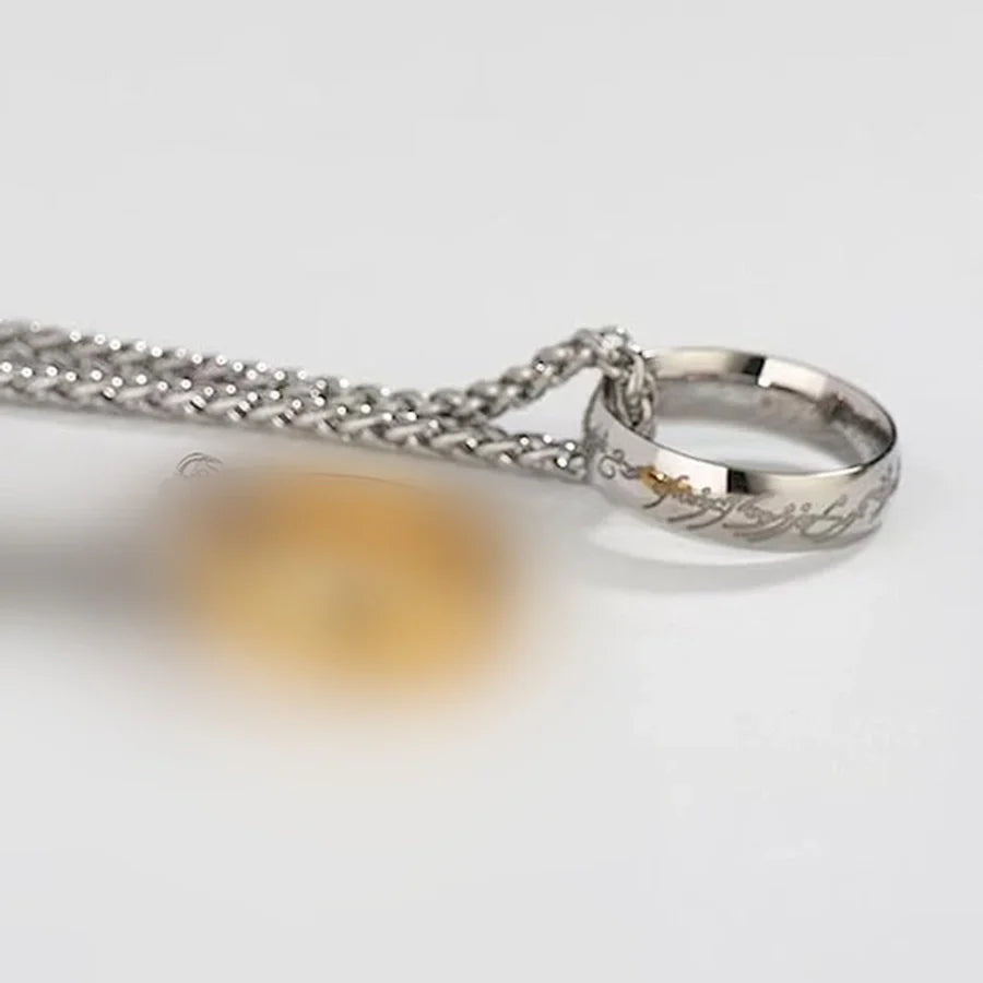 Jewelry Streetwear Letter 304 Stainless Steel Plating Pendant Necklace