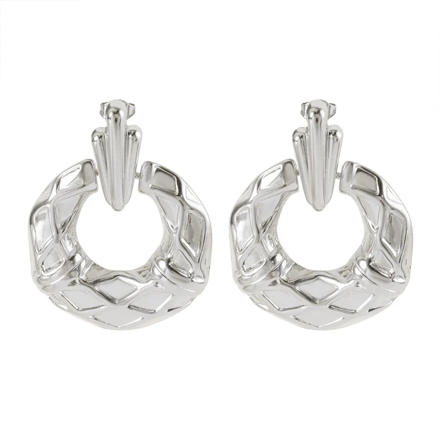 Jewelry Streetwear Geometric 304 Stainless Steel Plating Earrings Necklace