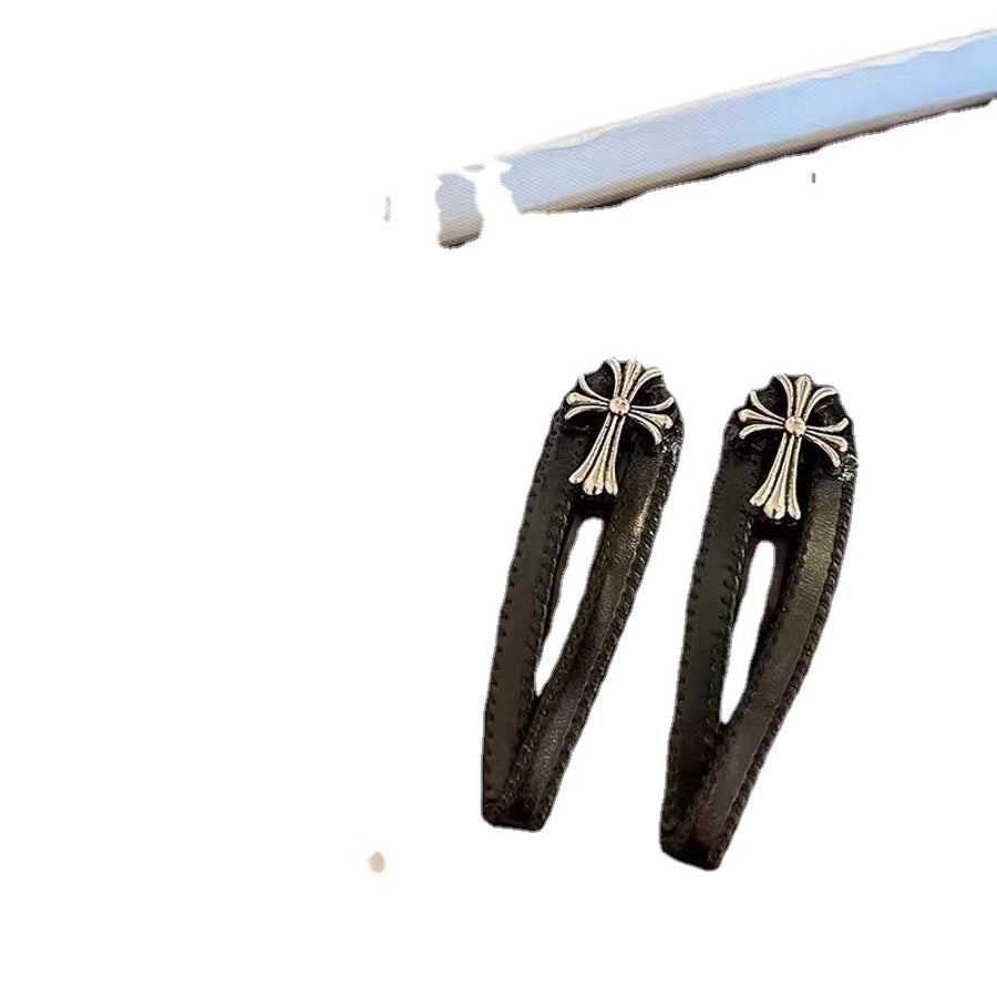 Women's Punk Cross Metal Hair Clip