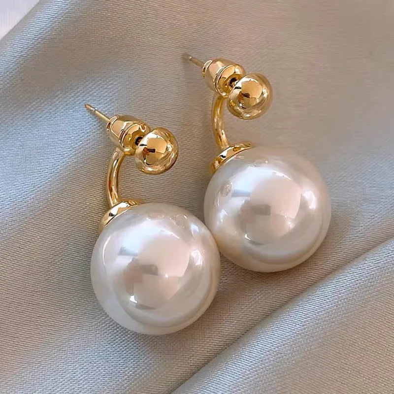 1 pair elegant simple style streetwear flower bow knot plating inlay alloy artificial pearls zircon ear studs