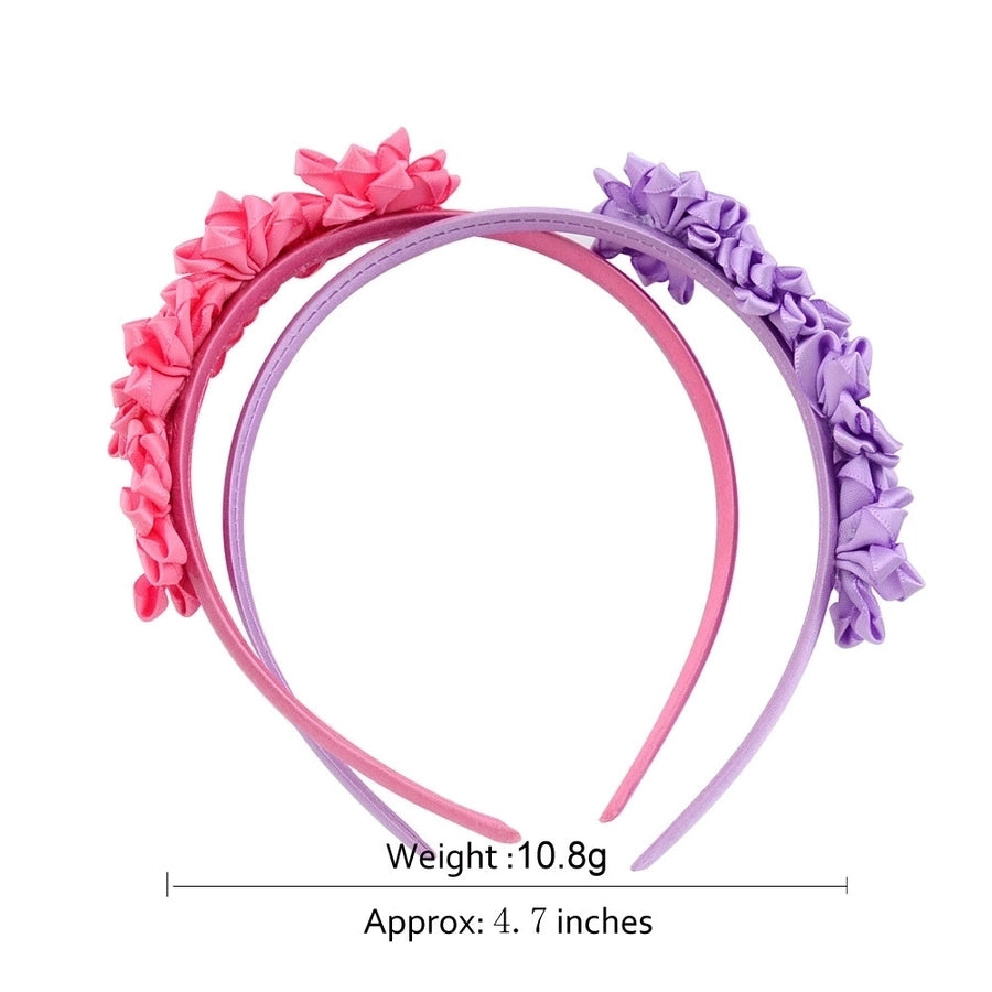 children's headband  4 diamond-studded polygonal flower handmade headband