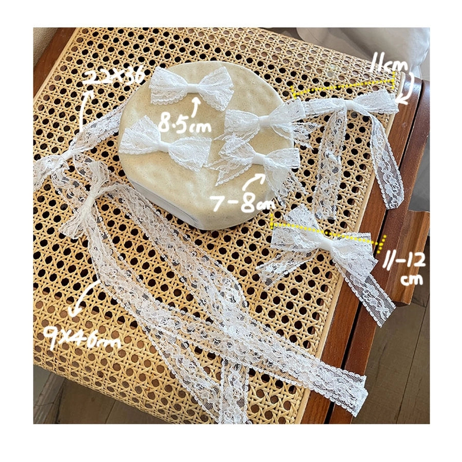 Women's Elegant Simple Style Bow Knot Lace Hair Clip Hair Tie Brooches