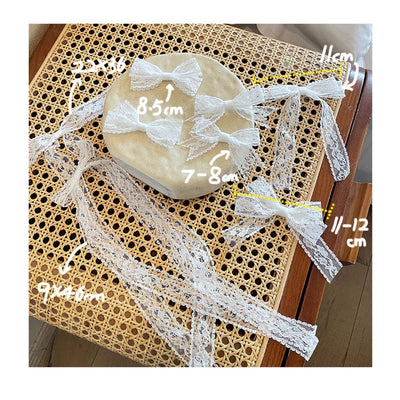 Women's Elegant Simple Style Bow Knot Lace Hair Clip Hair Tie Brooches