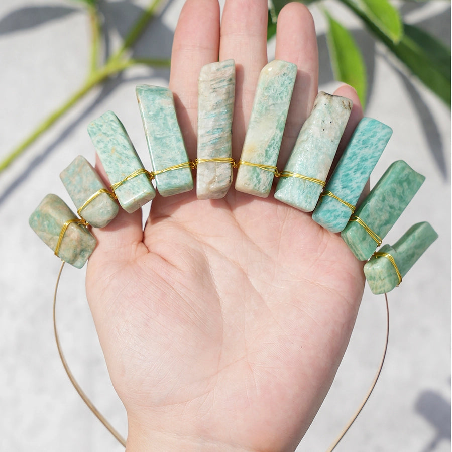 Women's Vacation Ethnic Style Geometric Alloy natural stone Knitting Hair Band