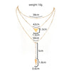 Copper cable chain Geometric Necklace