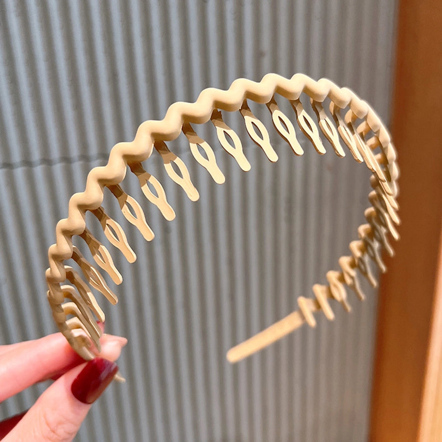 women's simple style waves plastic hair band
