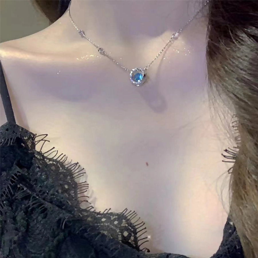 Copper Plating Geometric Pendant Necklace