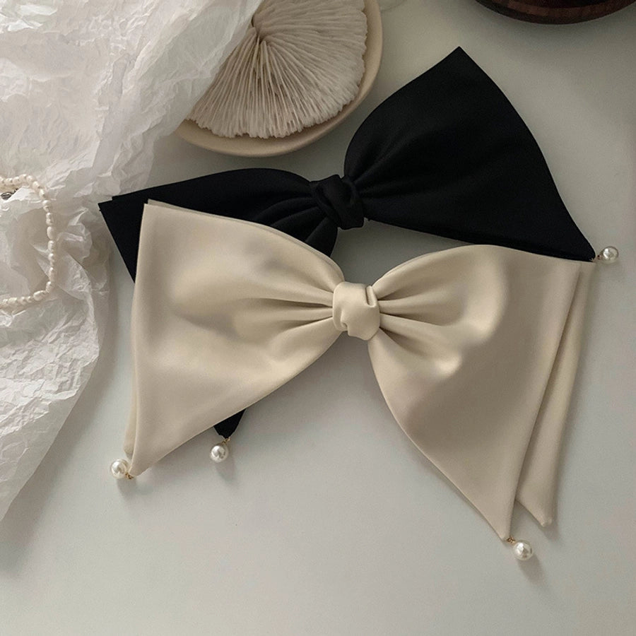 elegant bow knot cloth hair clip