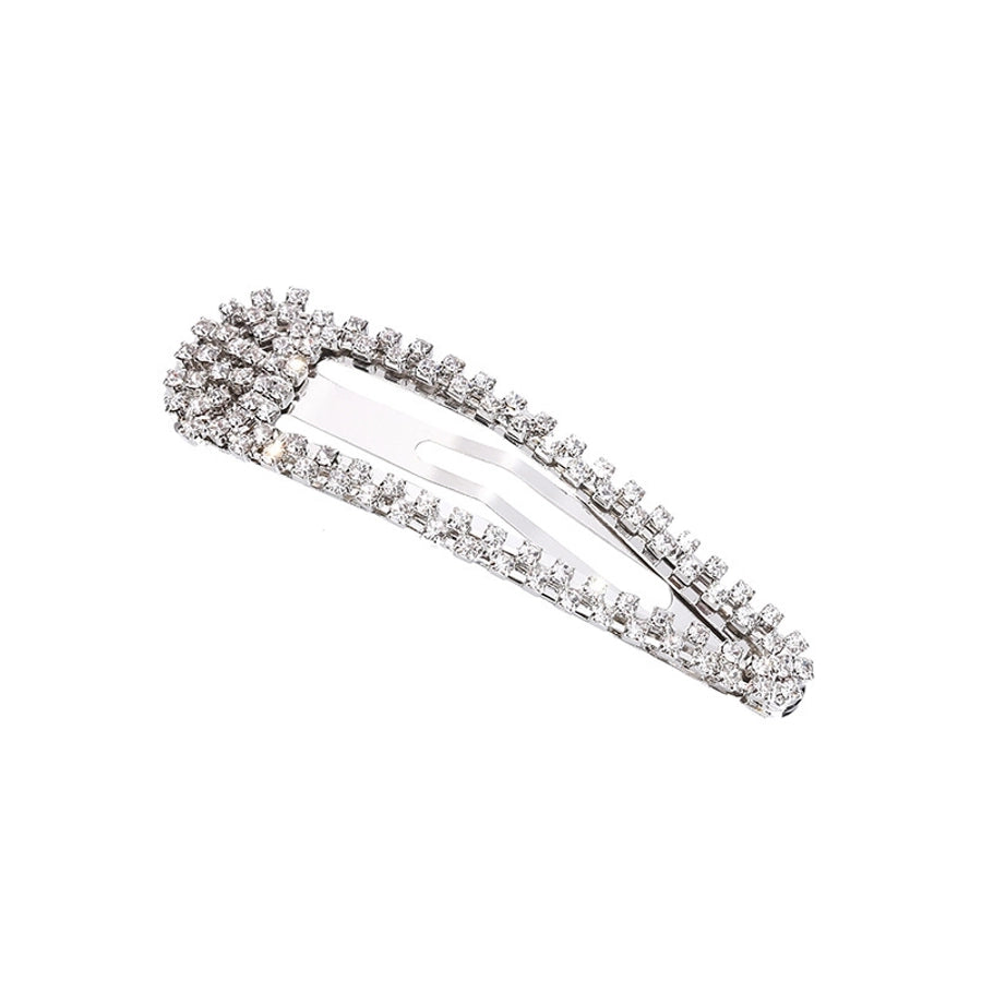 fashion water droplets rhinestone plating inlay hair clip 1 piece