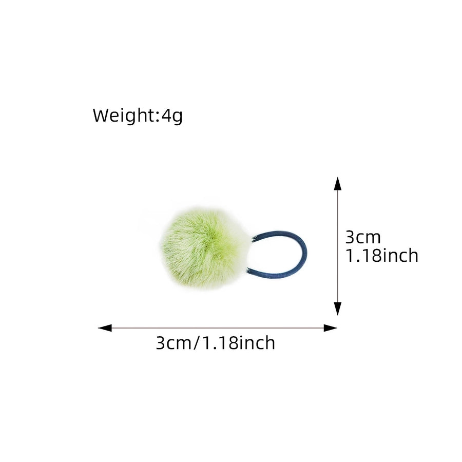 Women's Simple Style Solid Color Plush Hair Tie