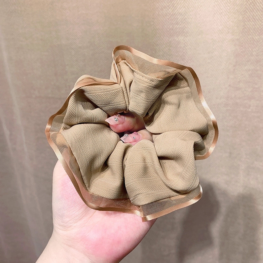 fashion geometric satin hair tie