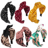 fashion polka dots bow knot cloth printing hair band 1 piece