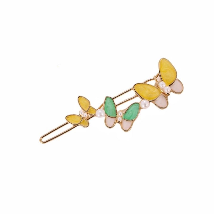 women's simple style flower zinc alloy hair clip