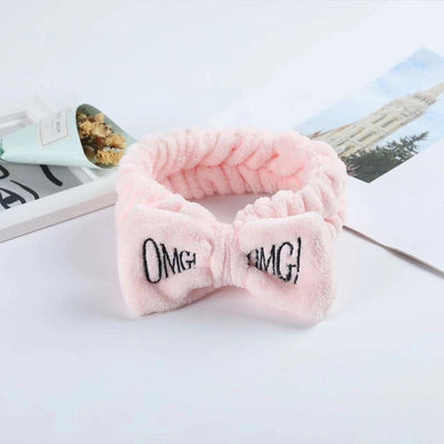 simple style bow knot cloth patchwork hair tie