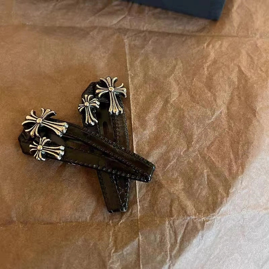 Women's Punk Cross Metal Hair Clip