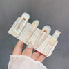 simple style square arylic hair clip