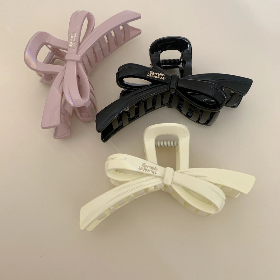 Women's Sweet Simple Style Bow Knot PS Hair Claws