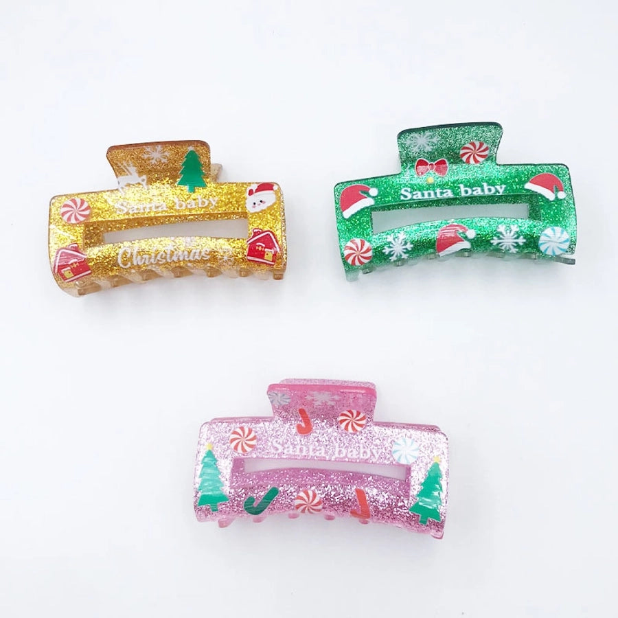 Women's Simple Style Classic Style Letter Arylic Printing Hair Claws