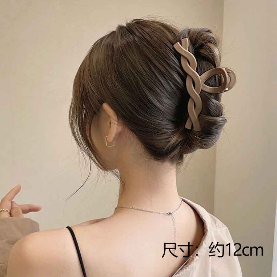 fashion flower metal plating artificial rhinestones hair claws 1 piece