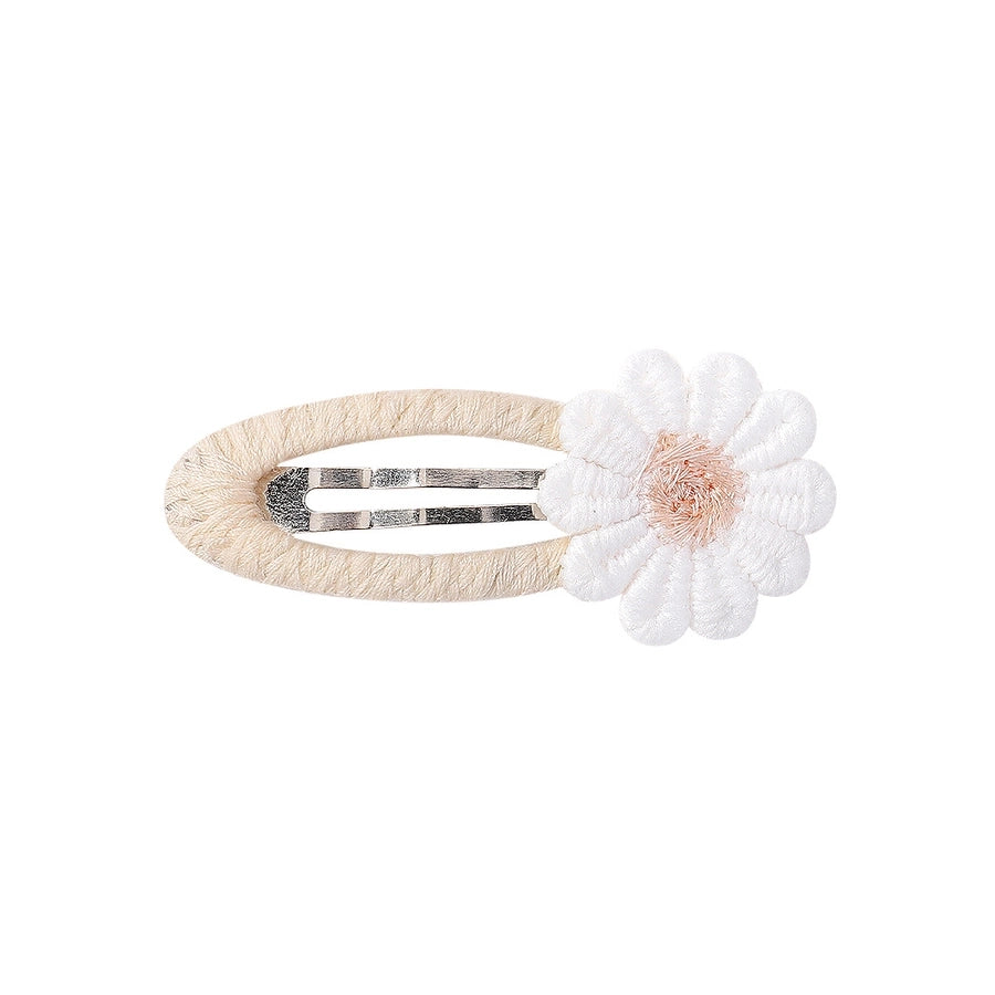 Kid'S Sweet Flower Cloth Hair Clip